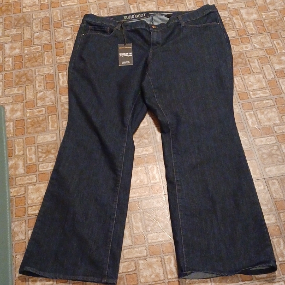 DKNY Dark Blue Flare Jeans Women's Size 20W